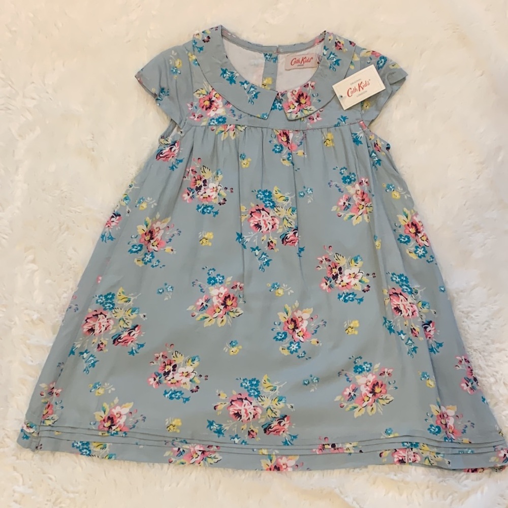 6-12 M Cath Kids London Floral Dress with Carter’s Sweater - Picture 3 of 15